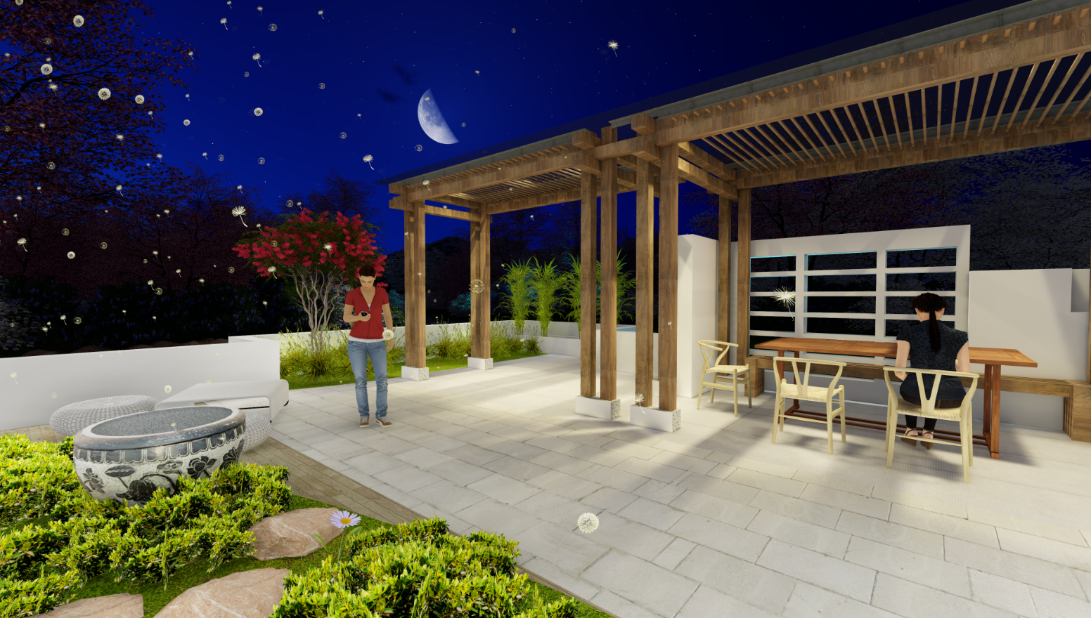 游戏庭院设计案例(庭院设计案例完整赏析)