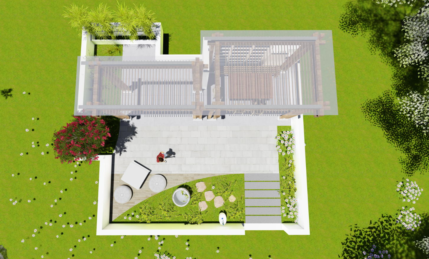 游戏庭院设计案例(庭院设计案例完整赏析)