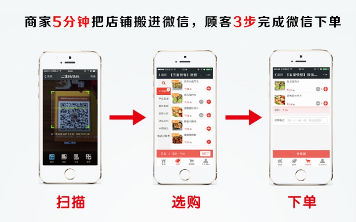 微信公众号平台扫码点餐 外卖餐饮餐厅系统手