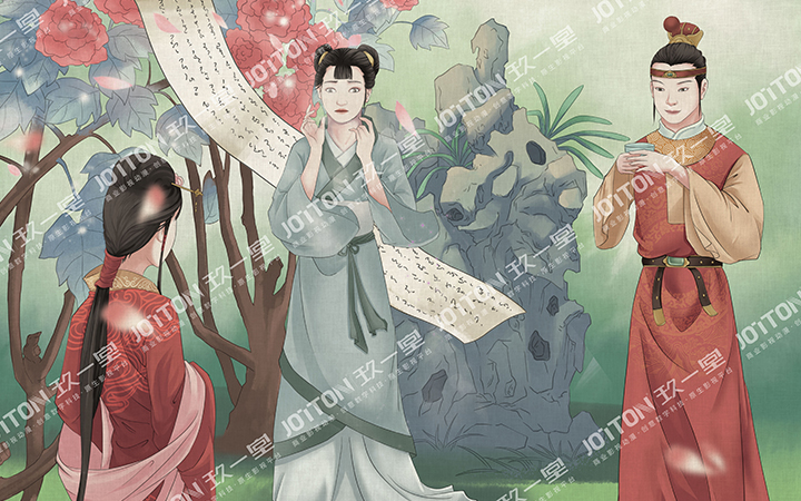 红楼梦插画手绘