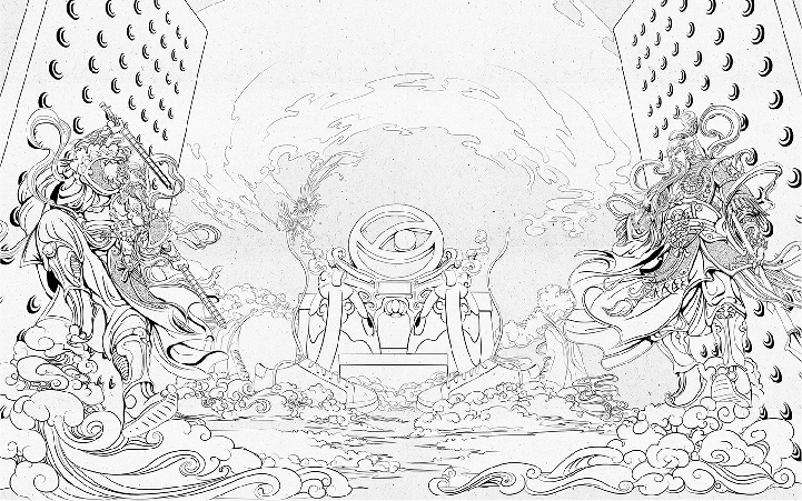 插画设计原创手绘插画卡通手绘卡通形象人物商业图儿童国潮手绘