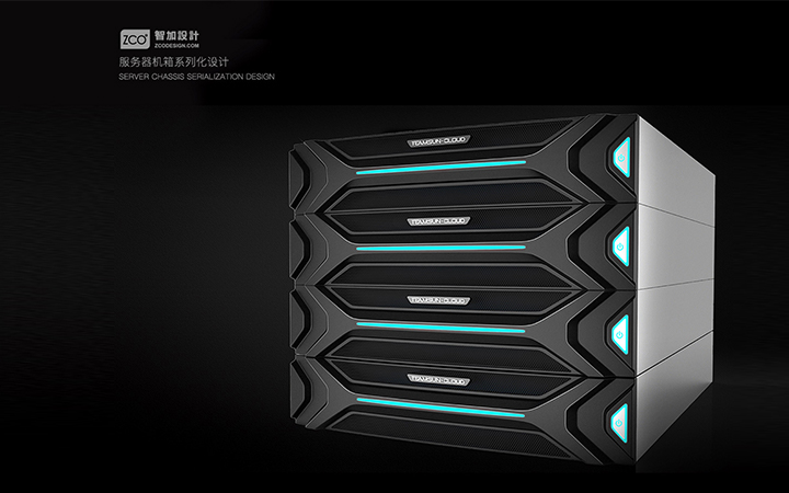【机箱机柜】工业产品外观结构设计3d建模效果图4u2u1u
