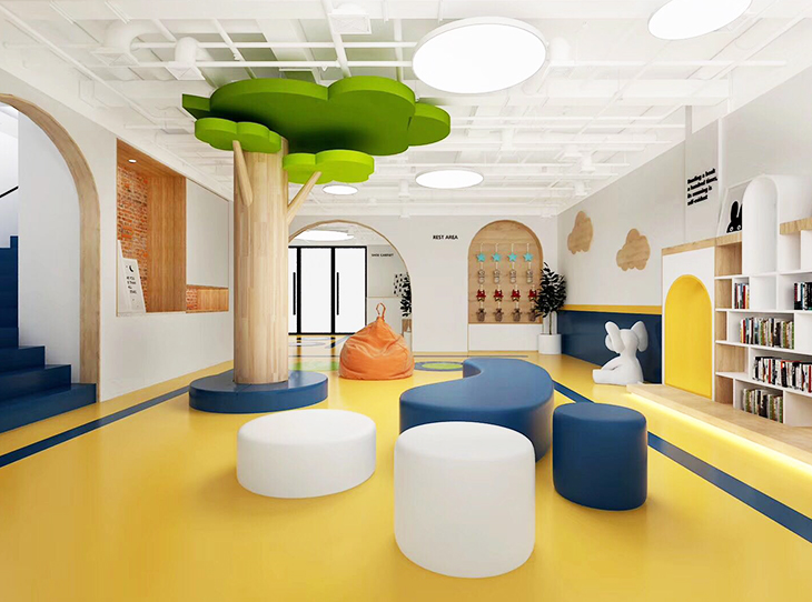 教育培训机构空间设计幼儿园早教培训中心室内公装装修设计效果图