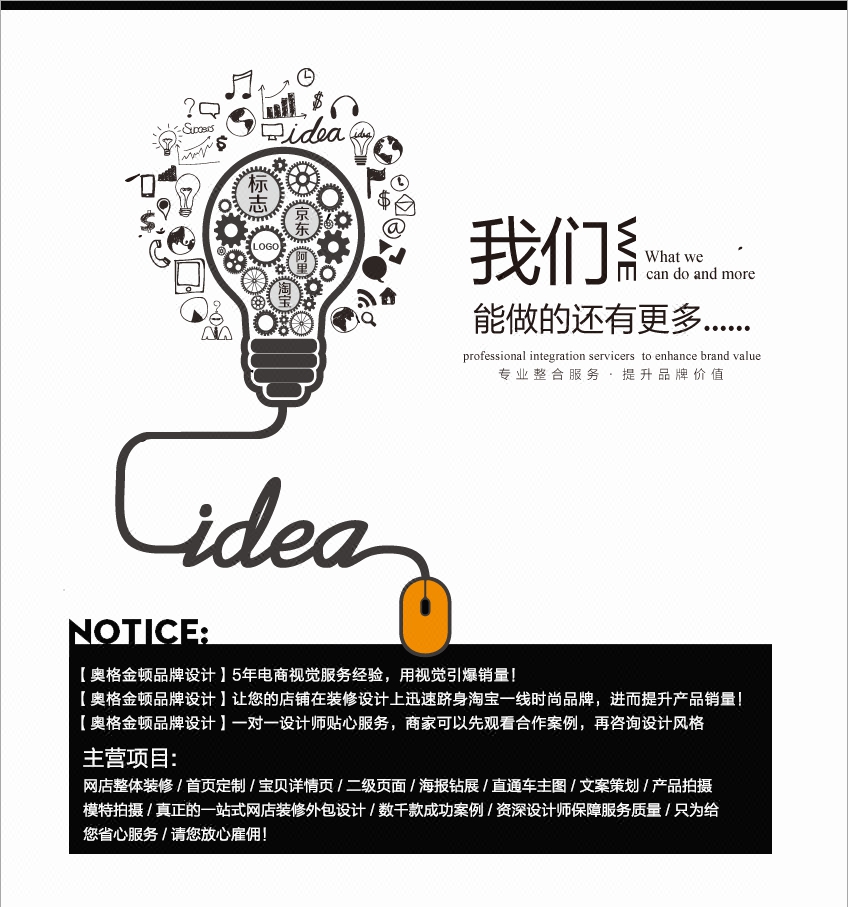 美工包月美工外包兼职淘宝美工店铺装修天猫京