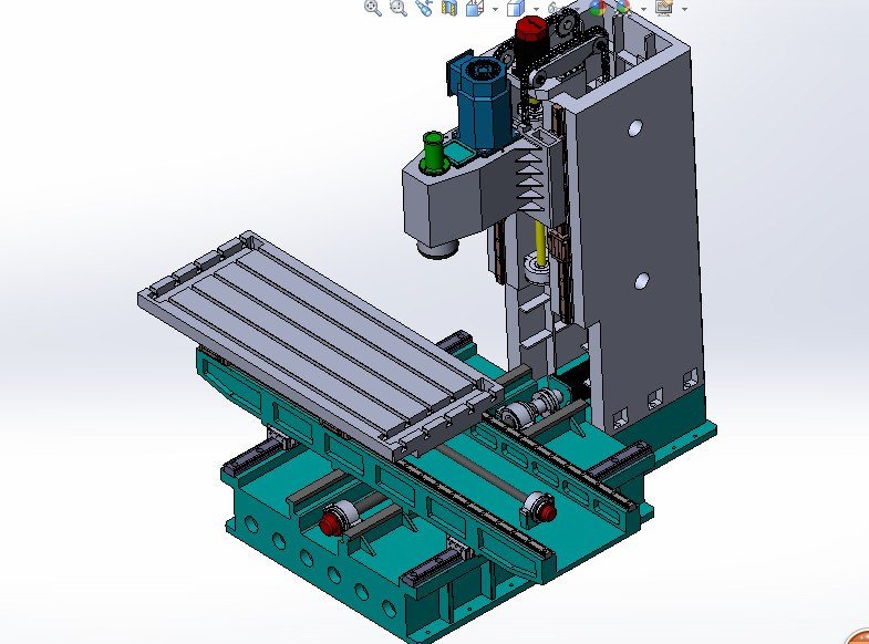 xk718历史数控铣床的结构设计及关键零部件的工程图纸制作