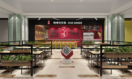 陜西咆哮肉夾饃<hl>店面</hl>設(shè)計