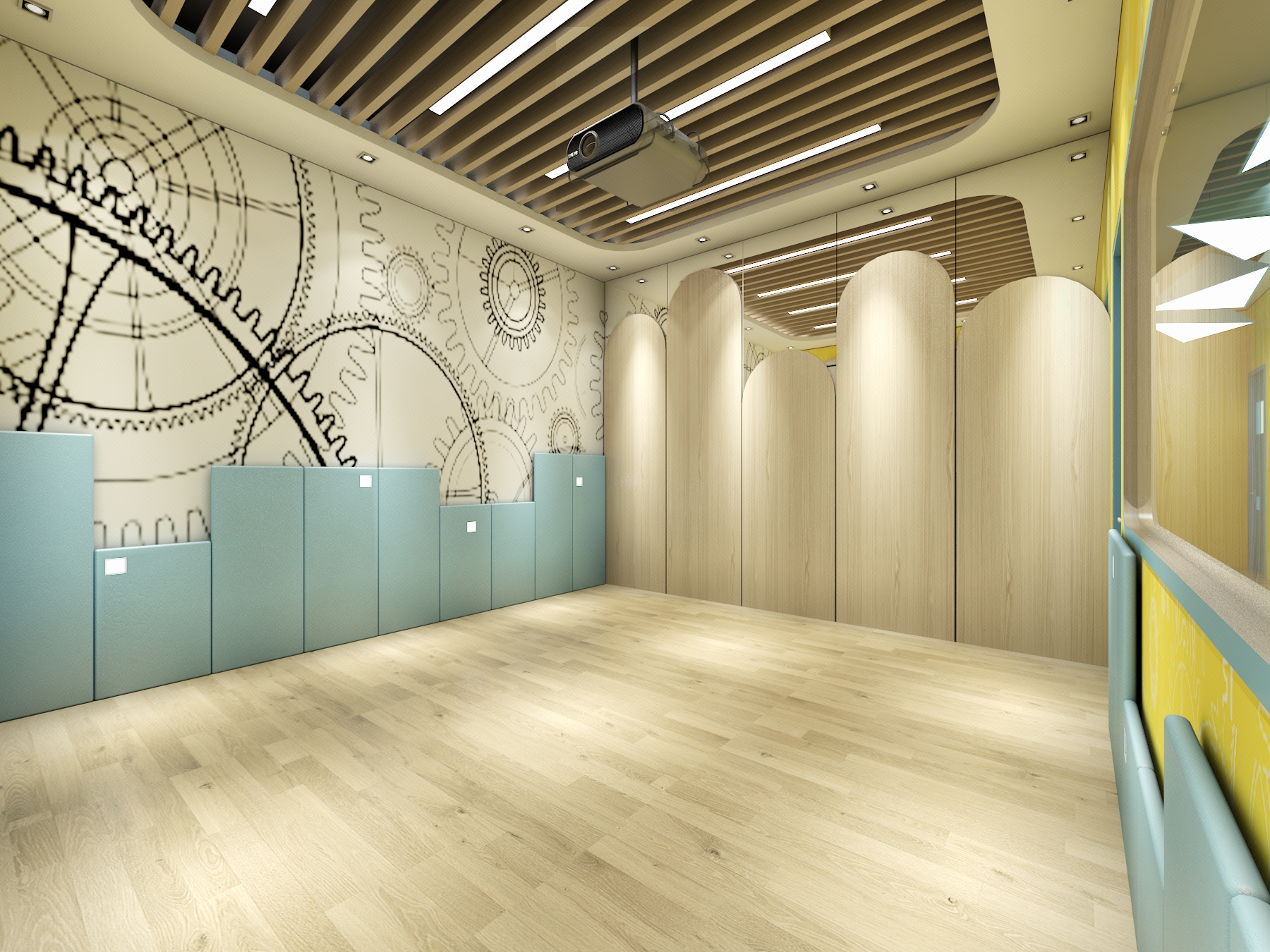 培训教育机构\/幼儿园\/早教中心室内装修设计效果图