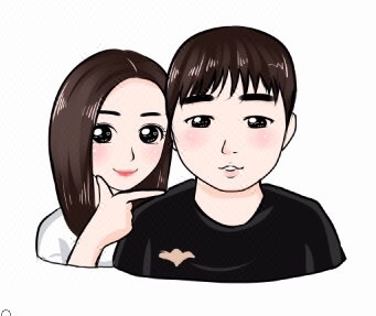 q版头像卡通人物形象logo设计真人照片转手绘漫画定制作情侣
