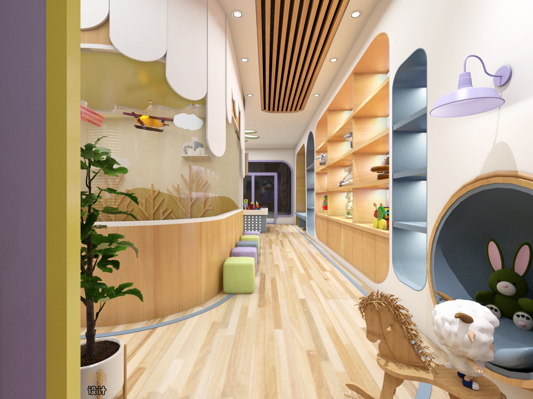 早教中心设计幼儿园培训机构设计商业空间设计