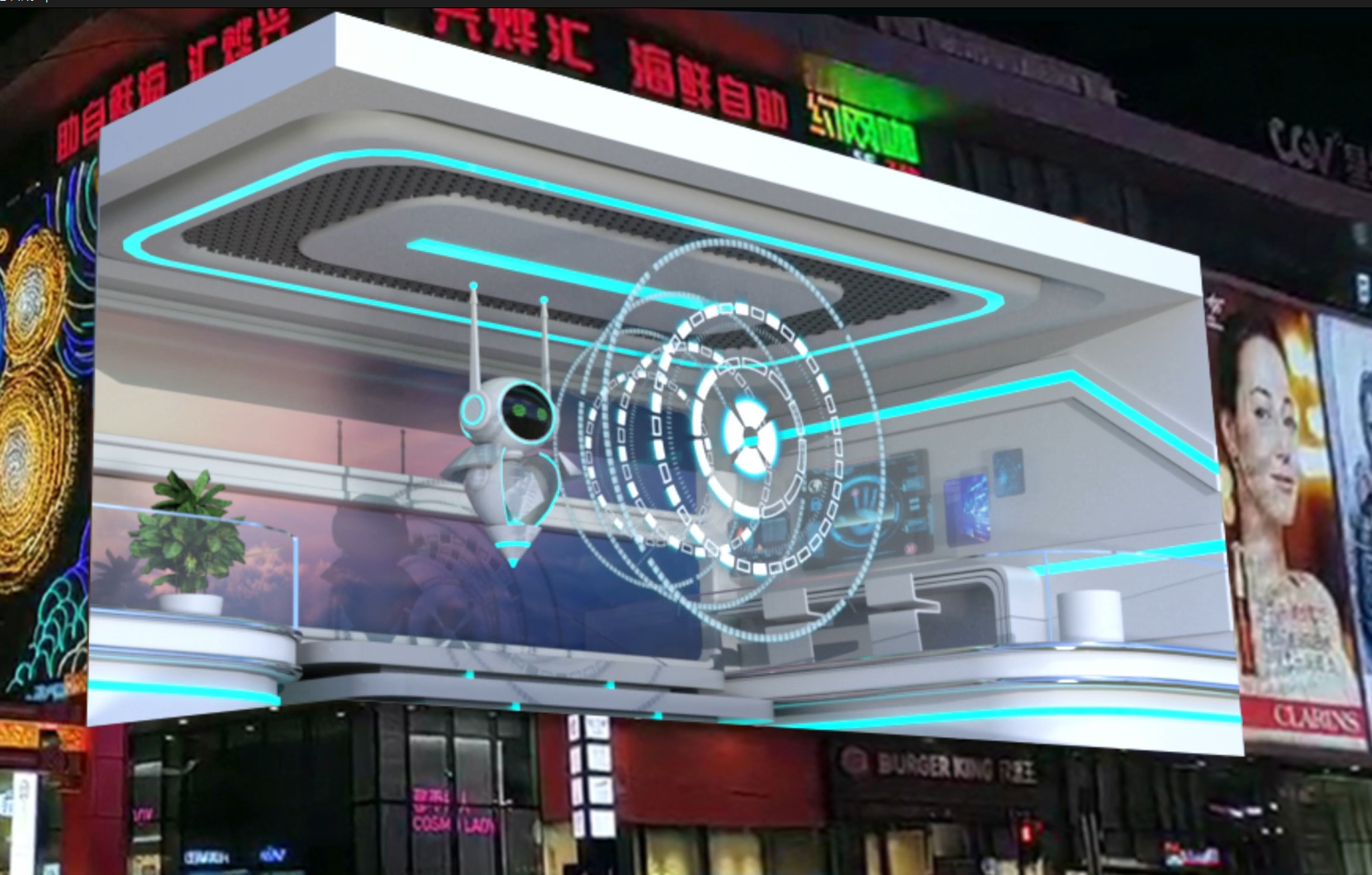 led大屏网红展厅视频素材设计裸眼3d三维动画策划设计创意