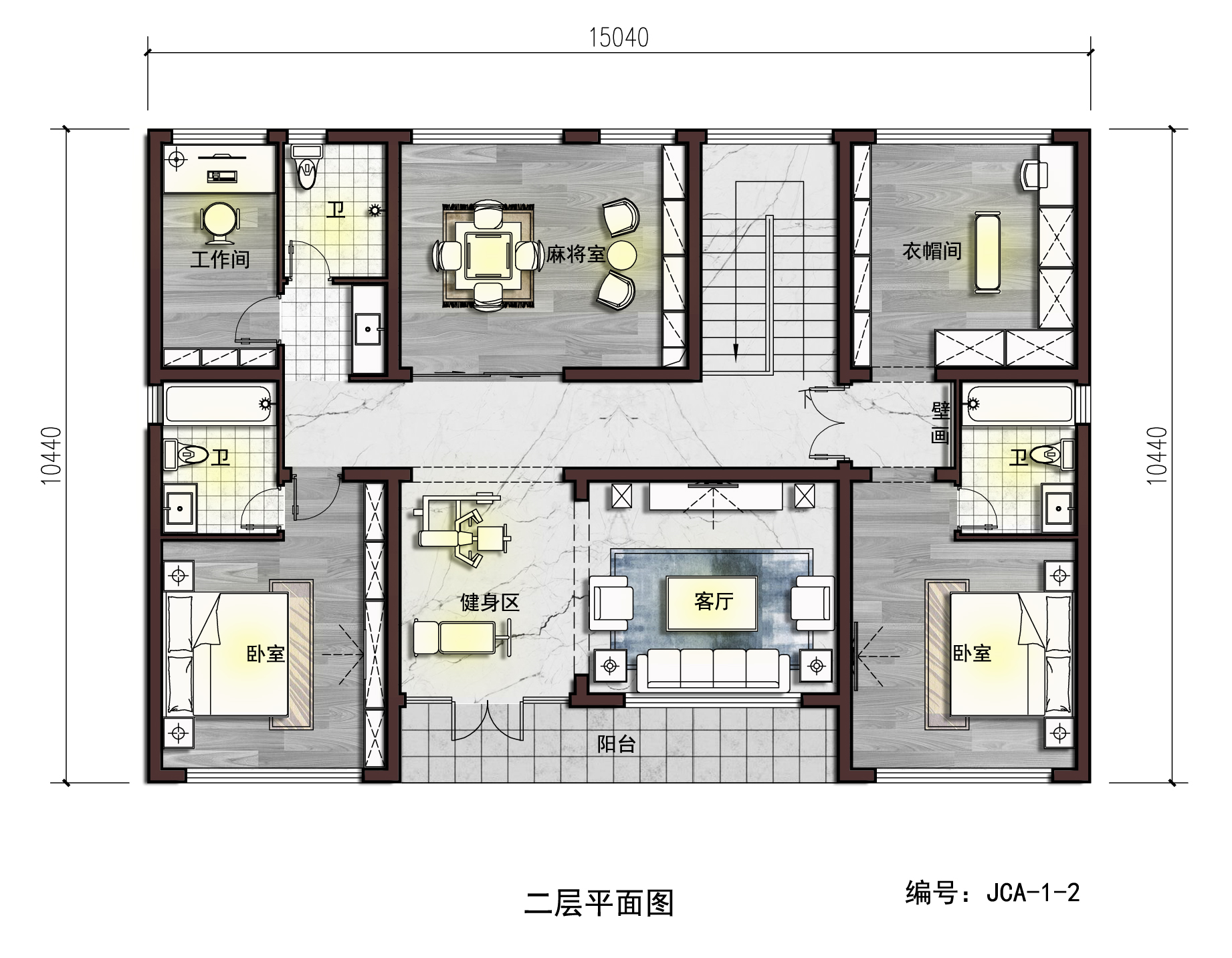 新中式简单大气一层别墅设计图农村自建房图纸经典户型房屋造价低