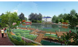 农业园区旅游景区主题乐园规划设计效果图鸟瞰图制作