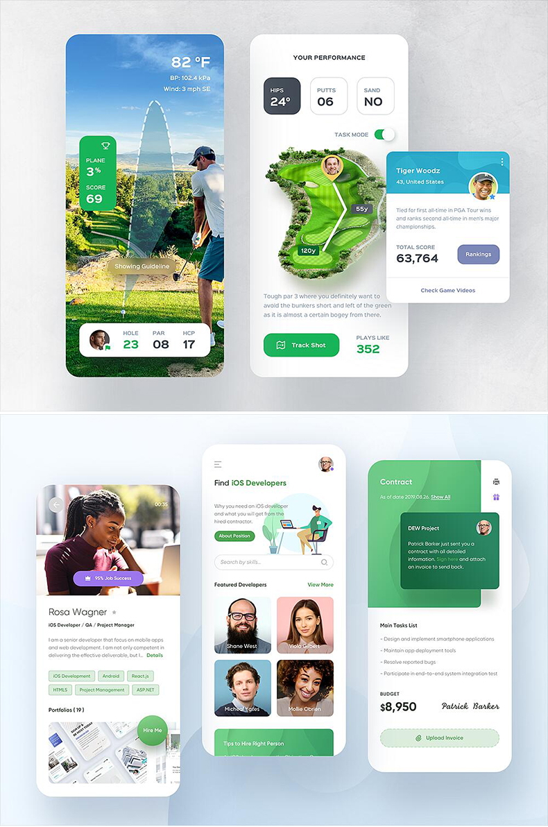 ui设计小程序手机游戏软件客户端网页app界面h5交互设计图