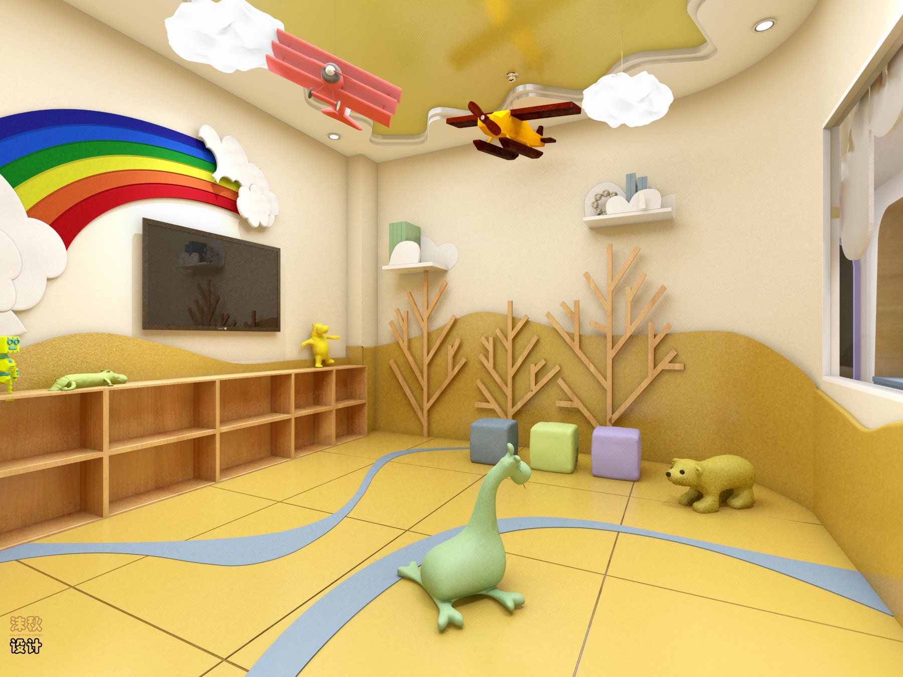 早教中心设计幼儿园培训机构设计商业空间设计