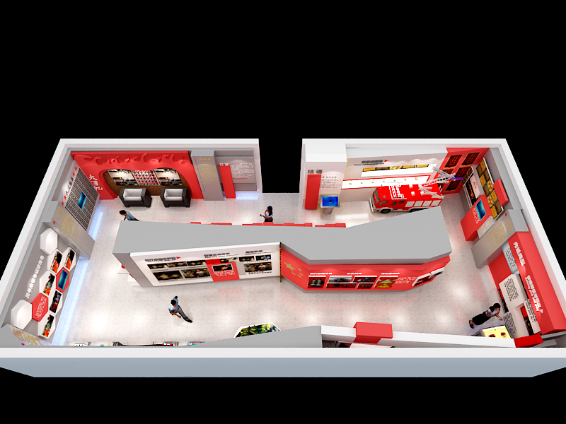 背景墙设计 企业文化墙设计 消防 党建 主题 办公空间