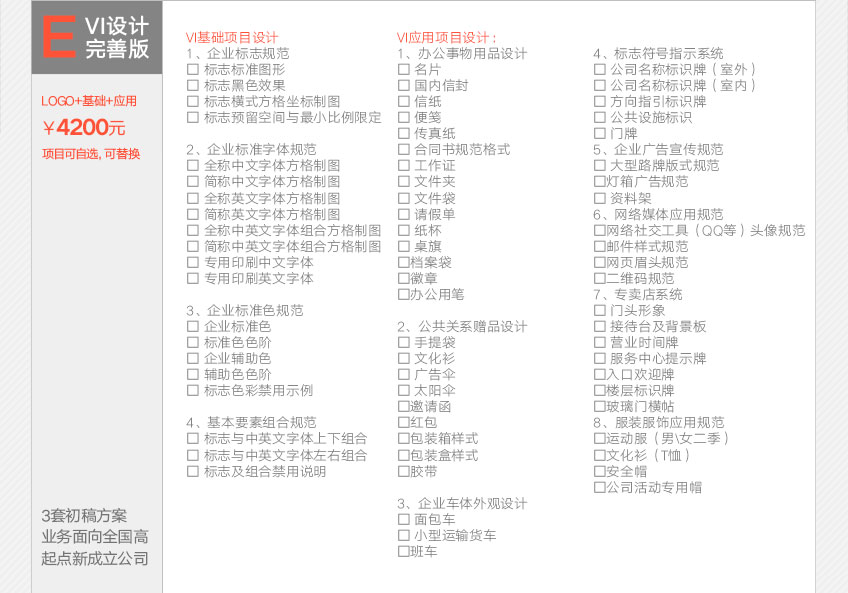VI系统设计_品牌餐饮企业形象教育培训办公事物地产工业农业食品VI全套设计7
