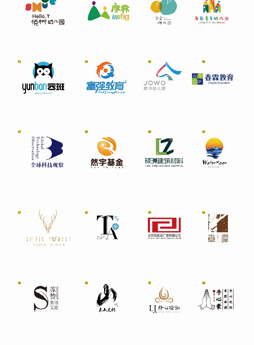 组长logo设计商标品牌标志设计餐饮互联网服装公司文艺卡通
