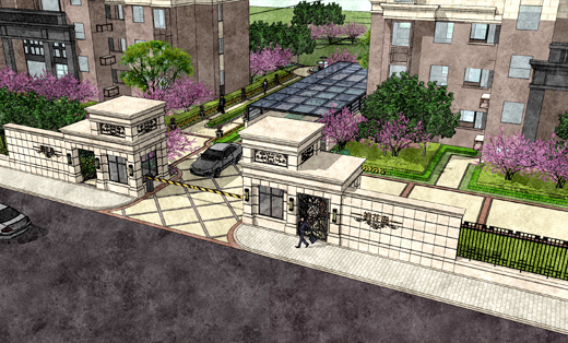 庭院景观、别墅、花园景观方案设计、施工图设计