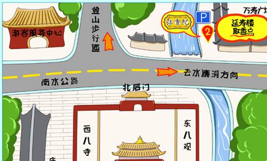 卡通，手绘地图