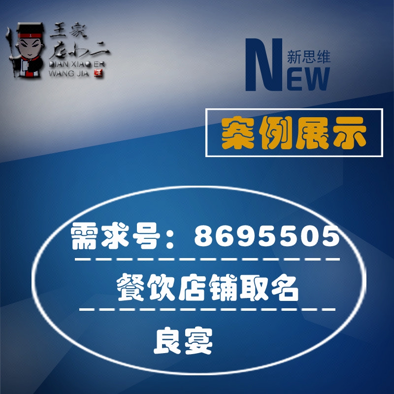 王家店小二&取名logo包裝vi畫冊