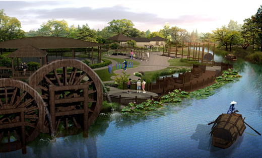 庭院景观、别墅、花园景观方案设计、施工图设计