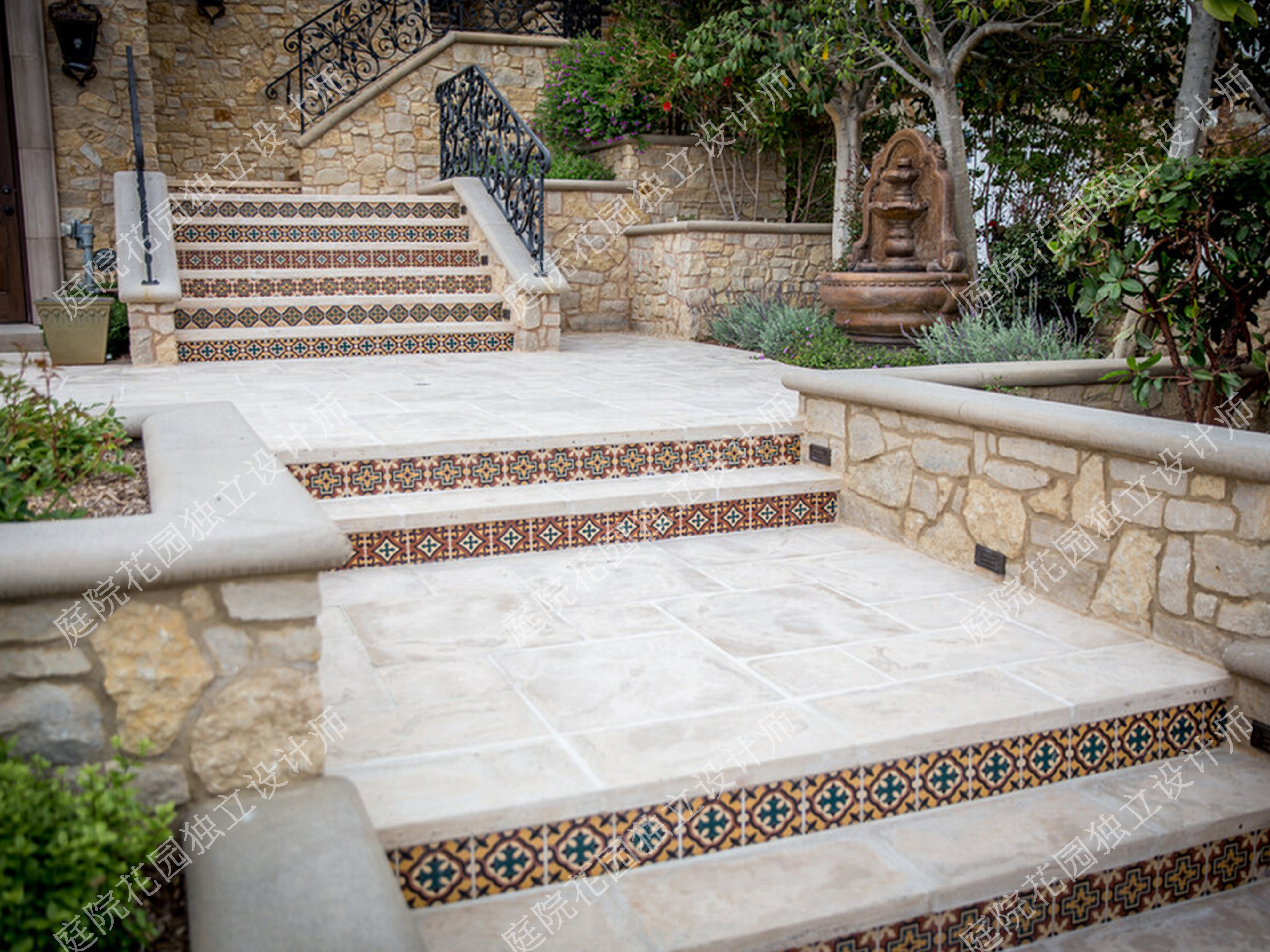 西班牙花砖的设计,营造异域风情