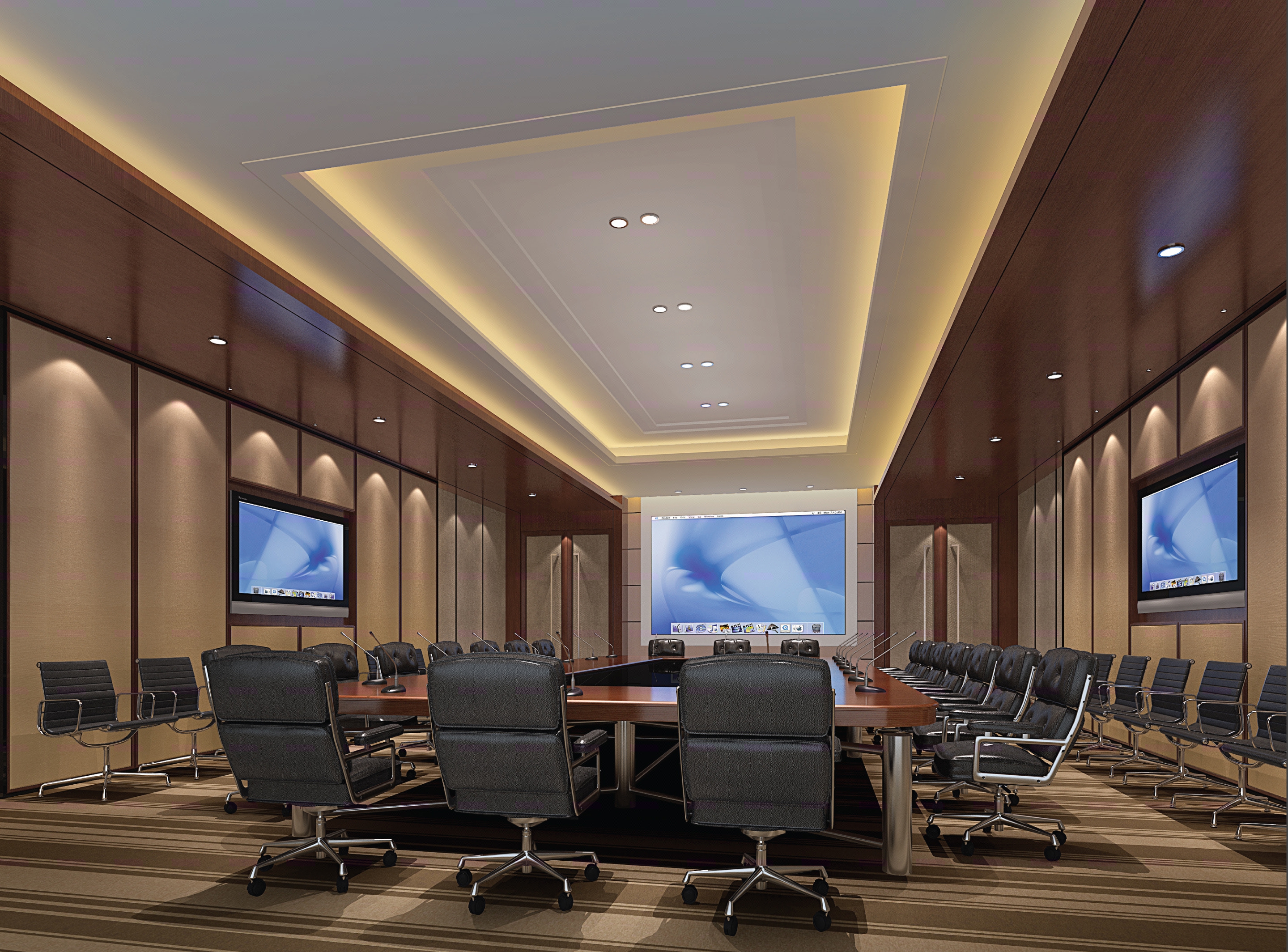 会议室效果图.办公室装修设计.接待-猪八戒网