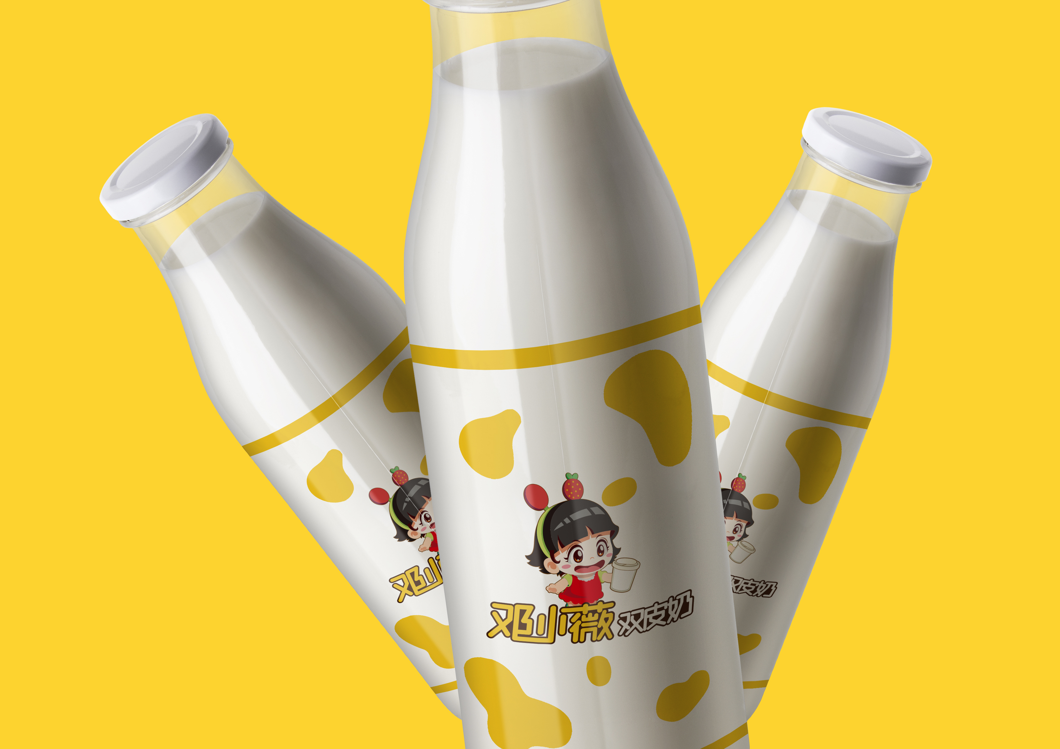 邓小薇双皮奶 卡通形象设计-猪八戒网