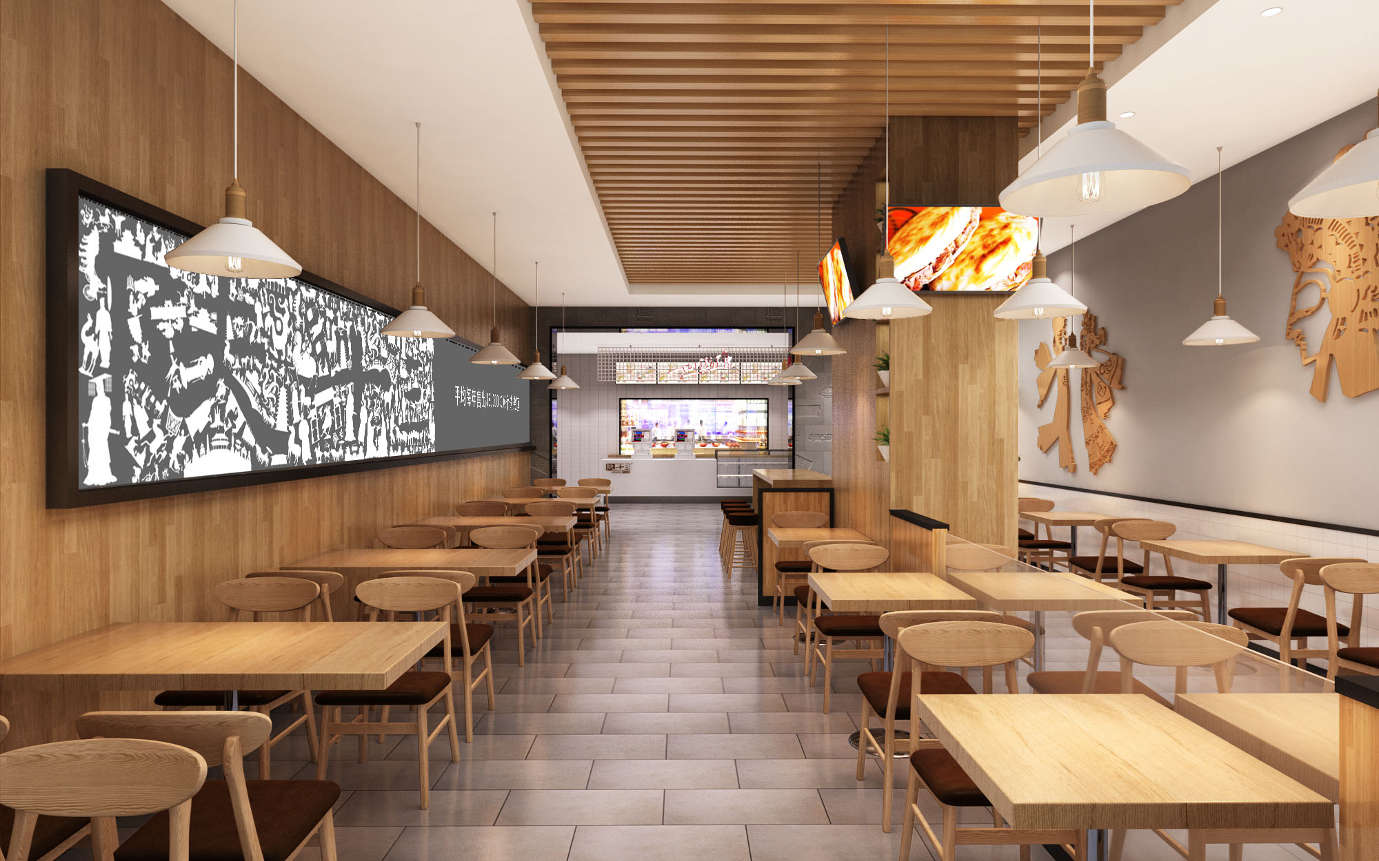 餐厅餐饮设计餐饮连锁品牌全案设计海鲜店快餐店烧烤店设计