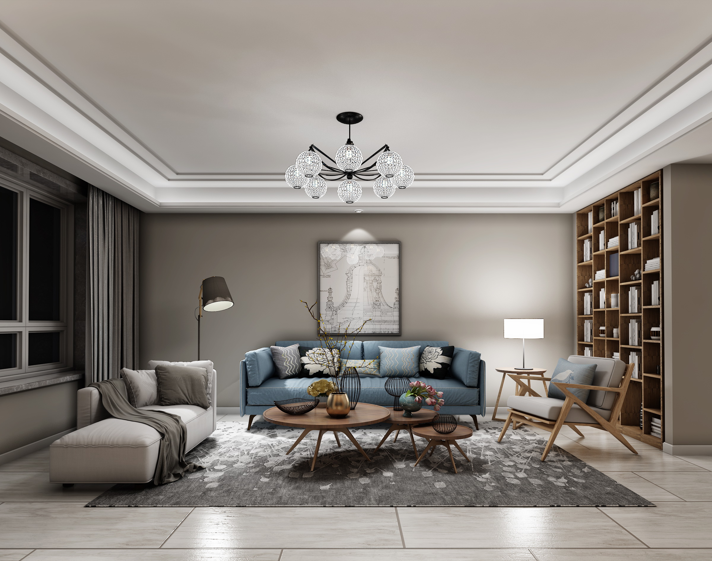 样板间装修设计公寓效果图设计户型图设计自建房室内装修施工图