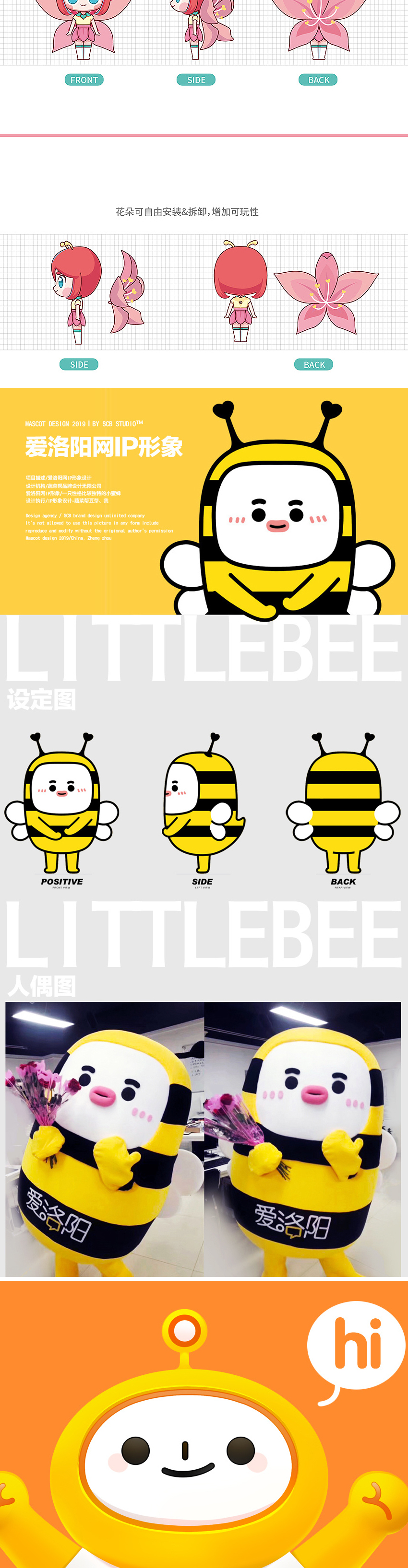 餐饮行业吉祥物卡通ip形象国朝高端定制ip三视图动作表情服饰