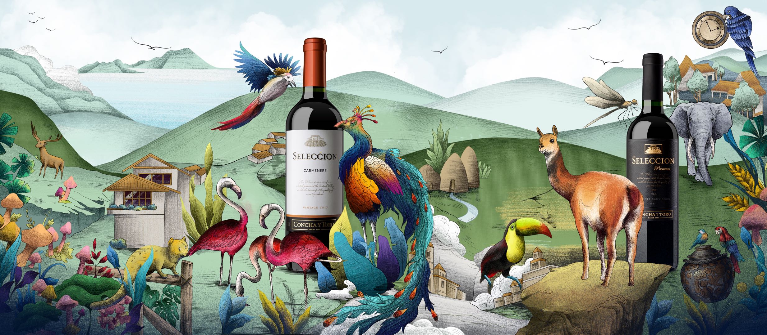 商业插画设计手绘国潮产品人物包装绘本包装海报漫画地图插图定制