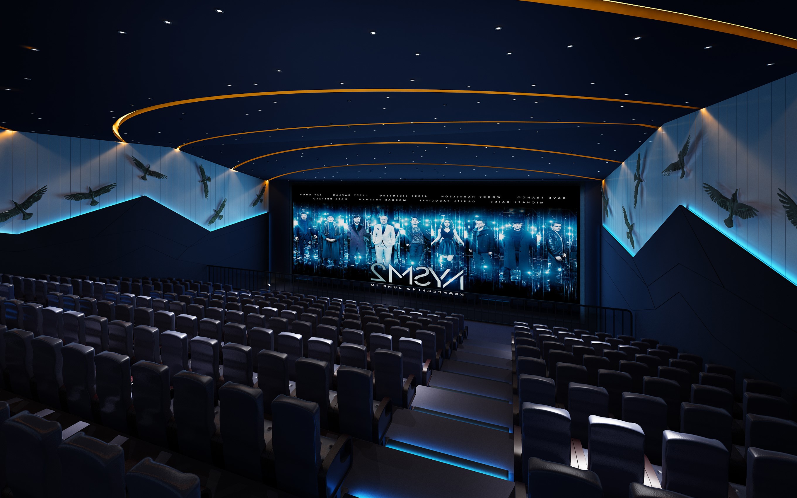娱乐场所会所ktv游戏厅网吧夜店台球厅电影院3d效果图设计