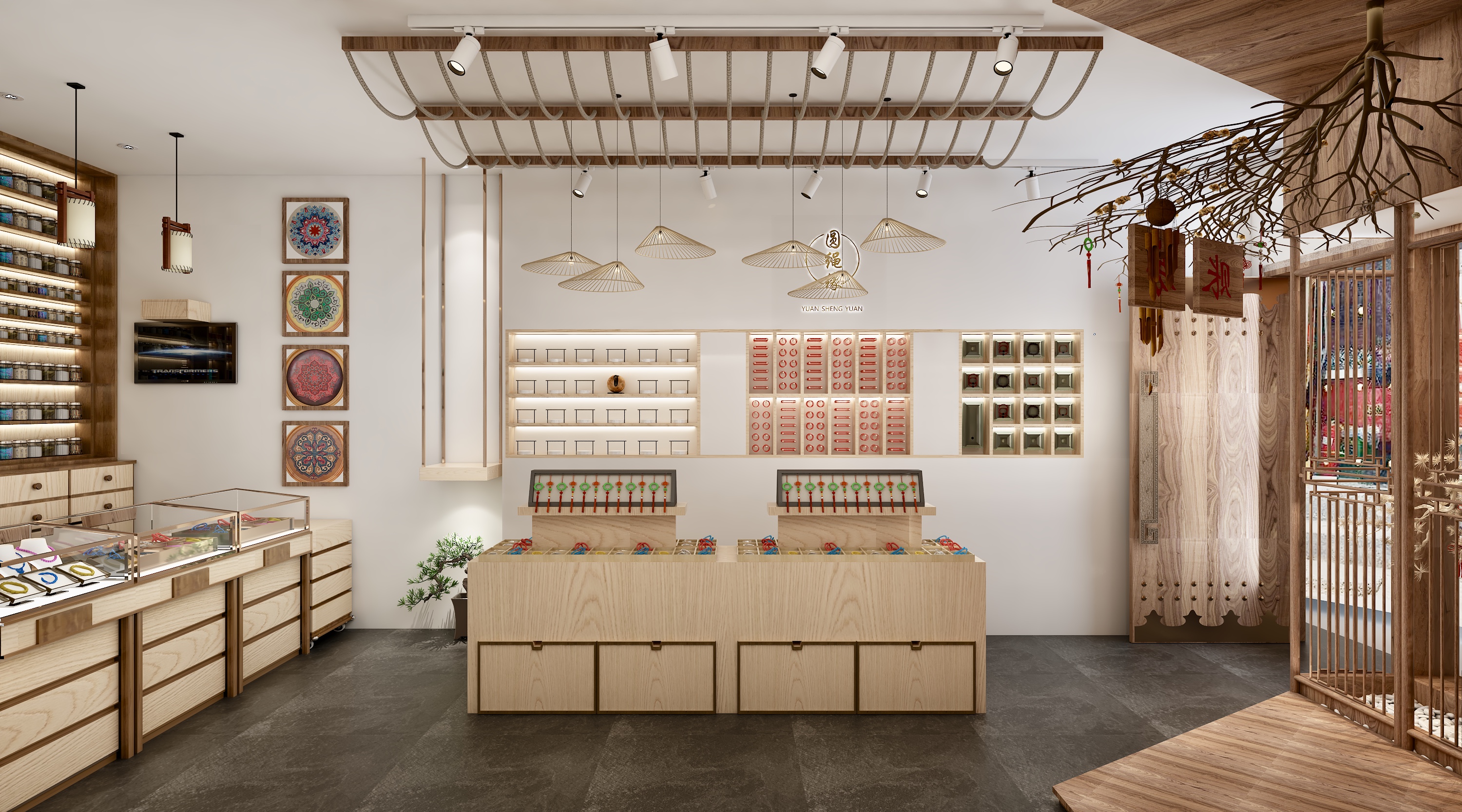 展厅设计效果图装修室内设计企业展位设计-猪八戒网