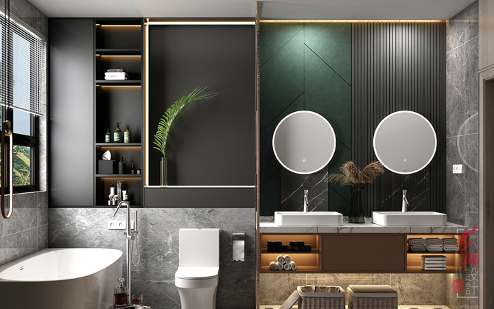 卫浴洁具展厅品牌卫浴专卖店展厅效果图陶瓷卫浴洁具定制展厅设计