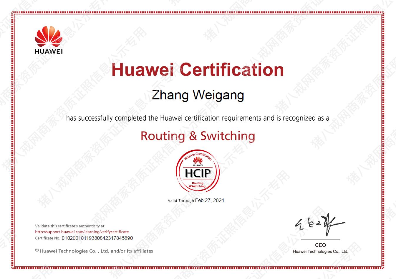 HCIP-RS