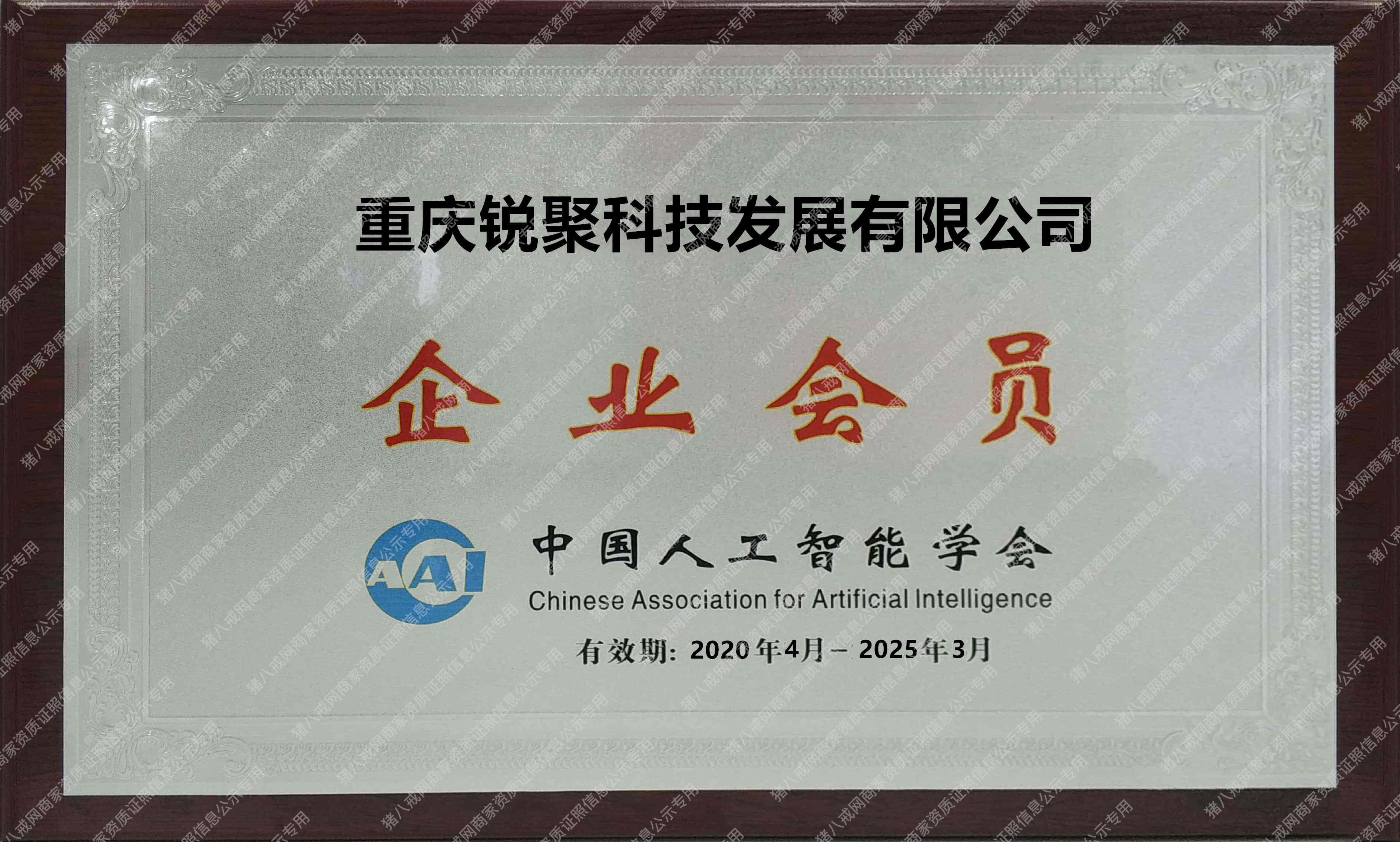 中国人工智能学会认证