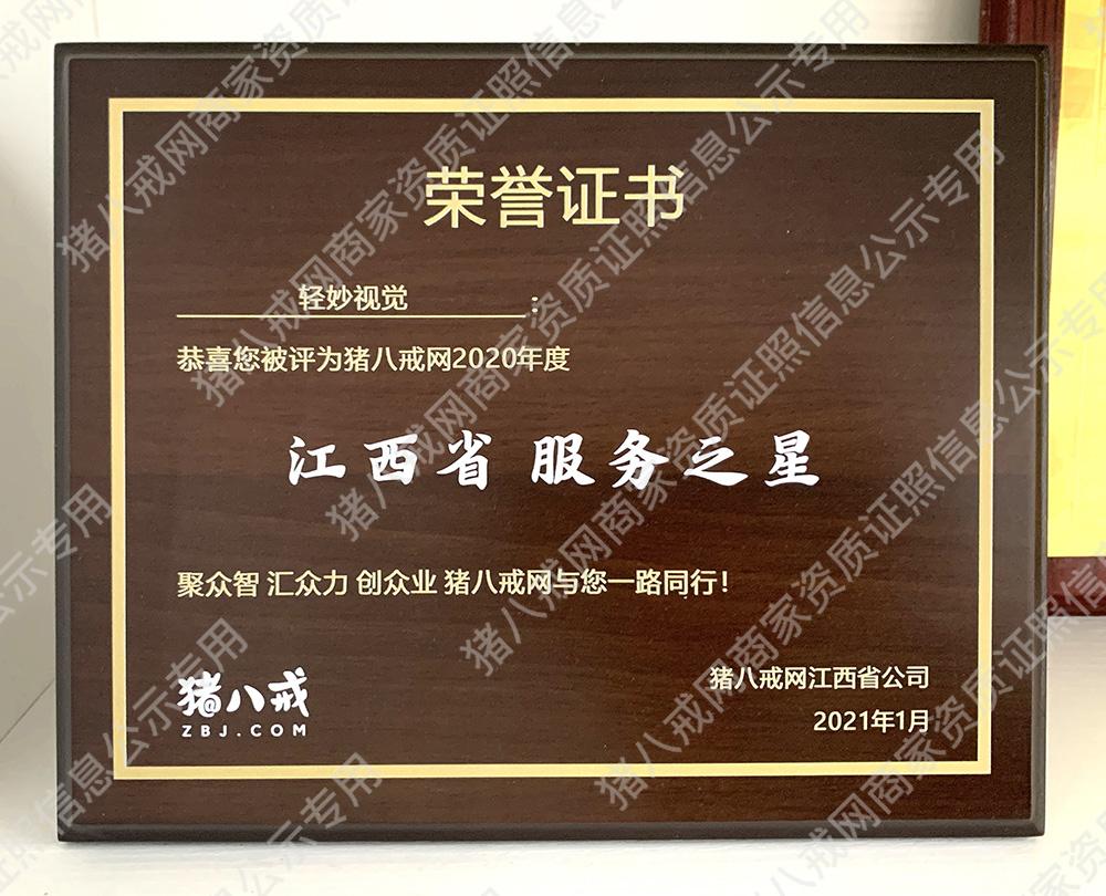 2020年度江西省服務(wù)之星