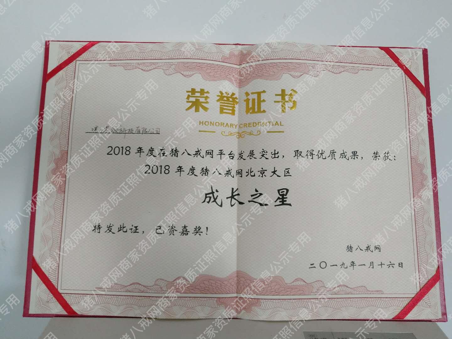 豬八戒網(wǎng)北京大區(qū)成長之星
