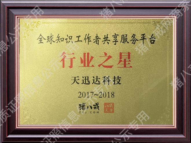 豬八戒行業(yè)之星