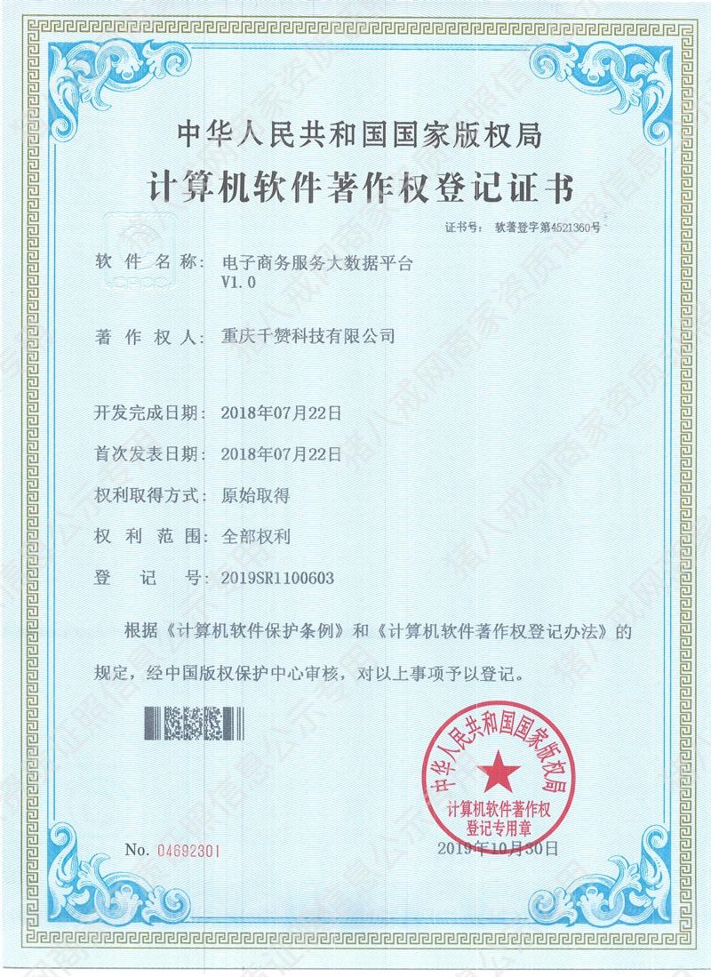 電子商務服務大數(shù)據(jù)平臺