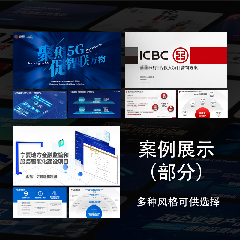 高端动态PPT设计制作汇报路演招商PPT美化模板定制优化设计