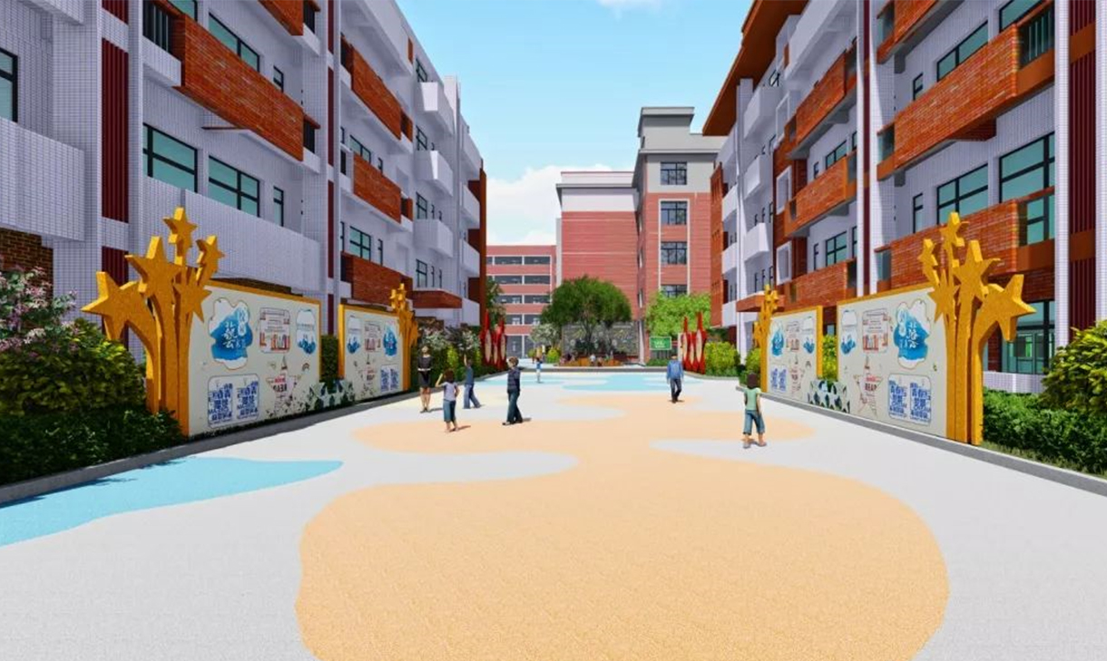 小学中学大学校园高校景观园林工程建筑绿化施工方案规划效果设计-猪八戒网企业服务