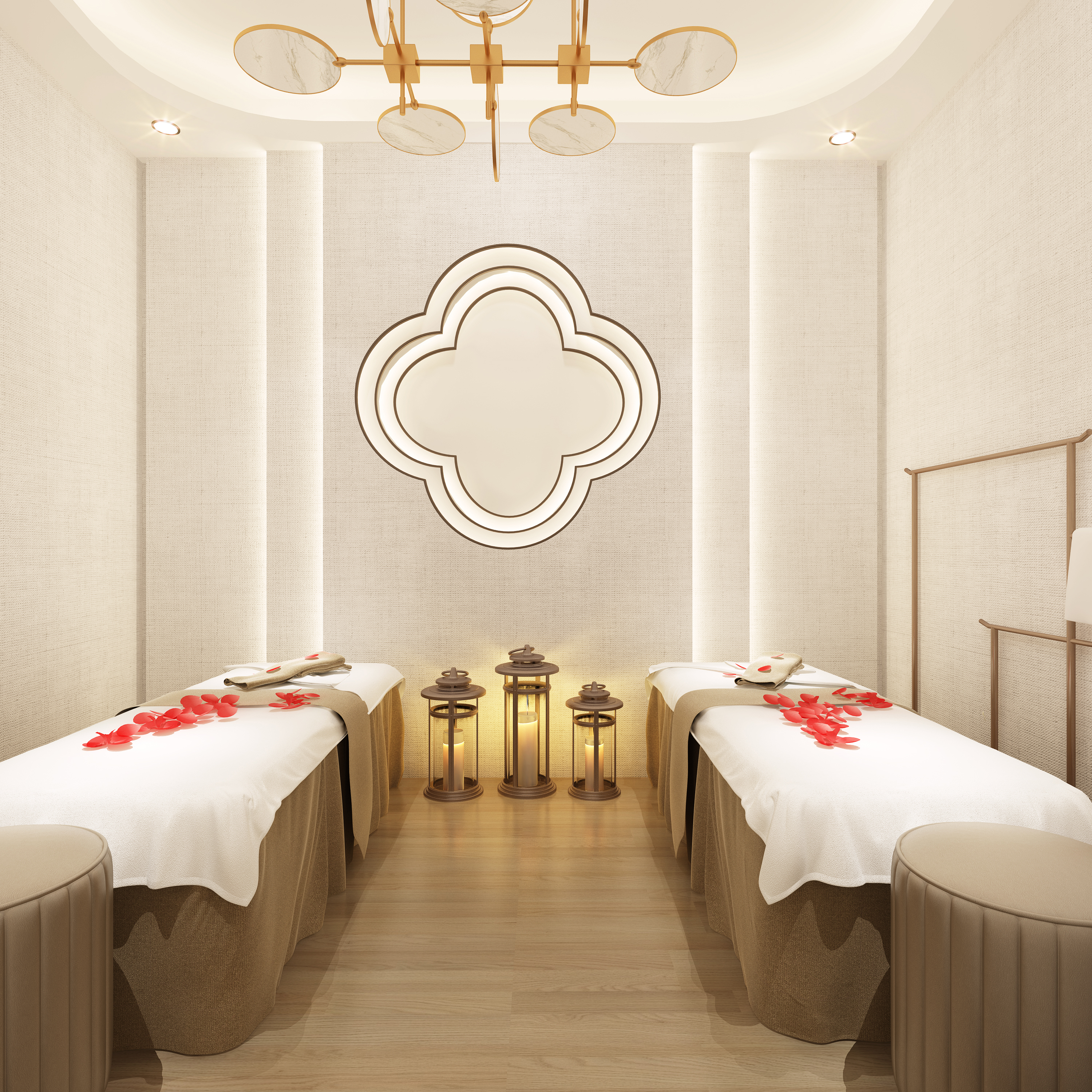 spa会馆设计美容院装修医疗养生会所美甲店室内装修空间效果图-猪八戒