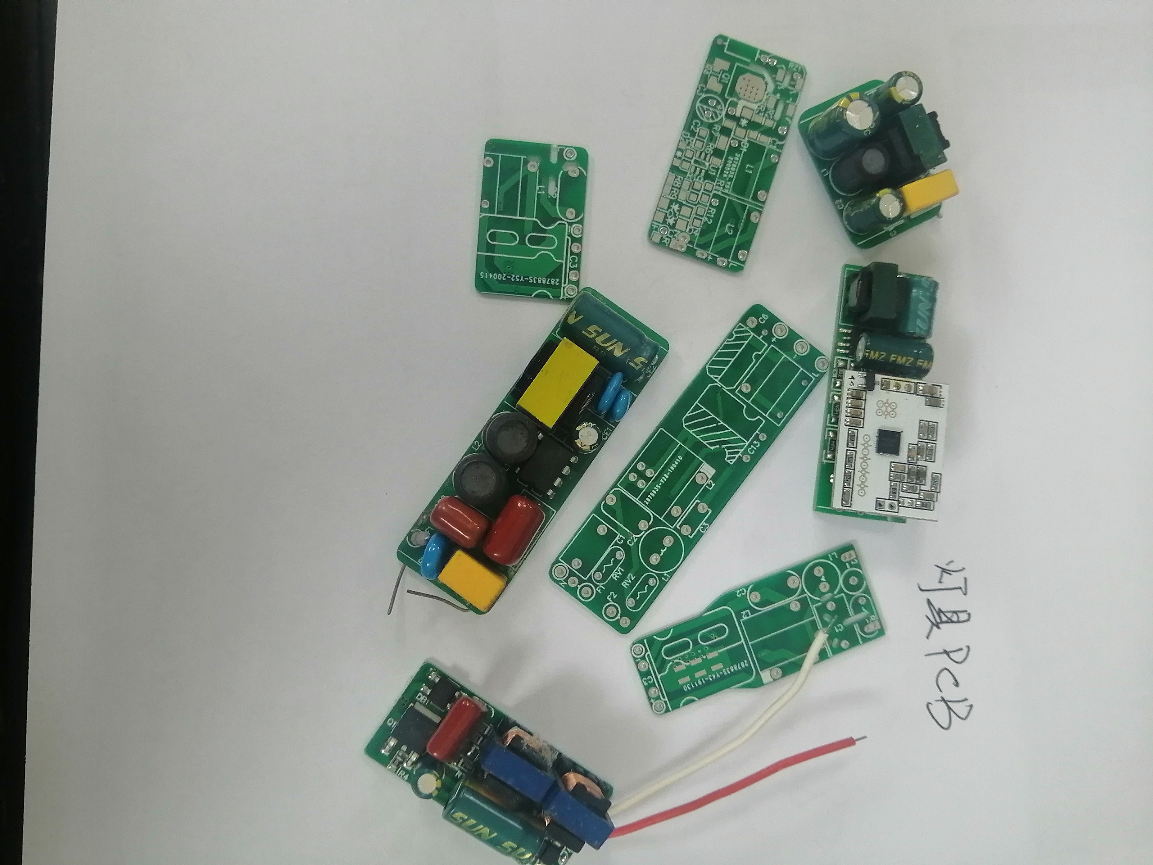 燈具類PCB LED光源 驅(qū)動 包裝 激光打標(biāo)設(shè)計