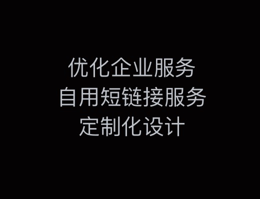 自用短链接服务，定制统计数据，优化商户服务
