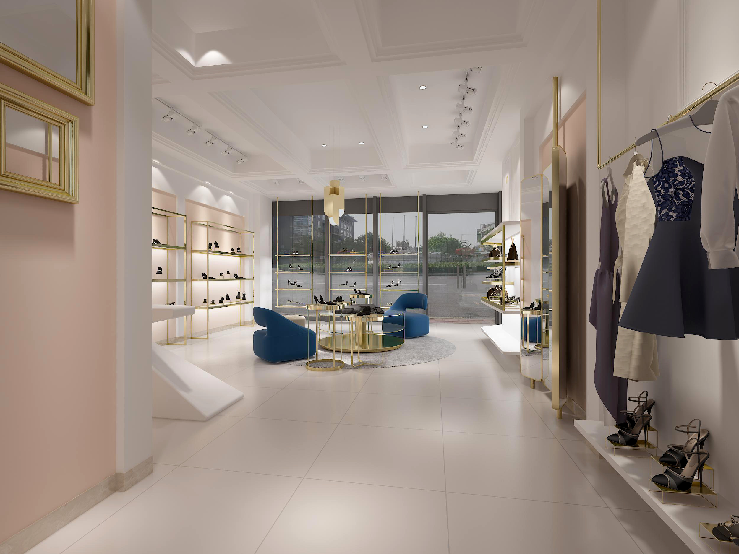 in品牌鞋店设计