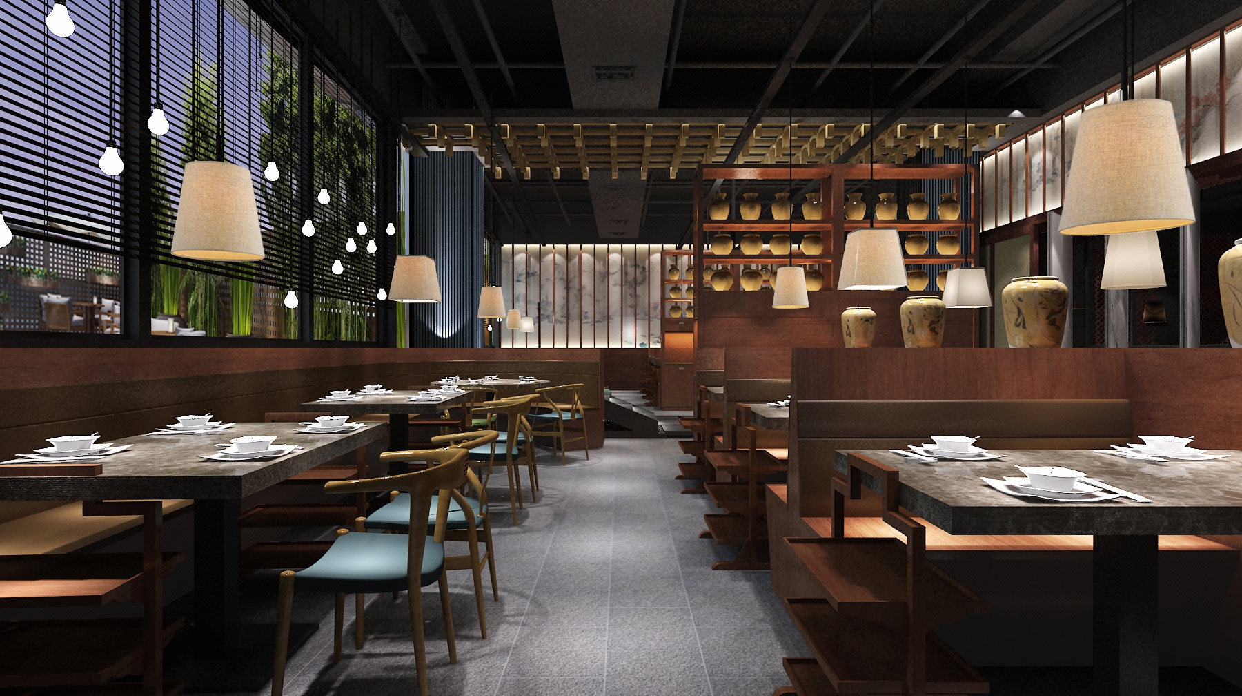 餐厅/中餐厅/特色餐厅/火锅/咖啡厅/茶餐厅/效果图/工装