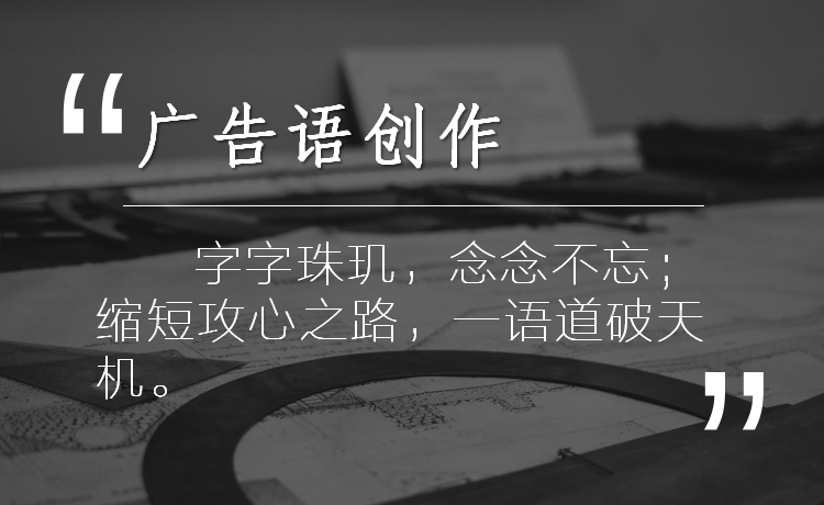 创意品牌企业产品公司理念口号定位促销宣传语广告语创作文案策划