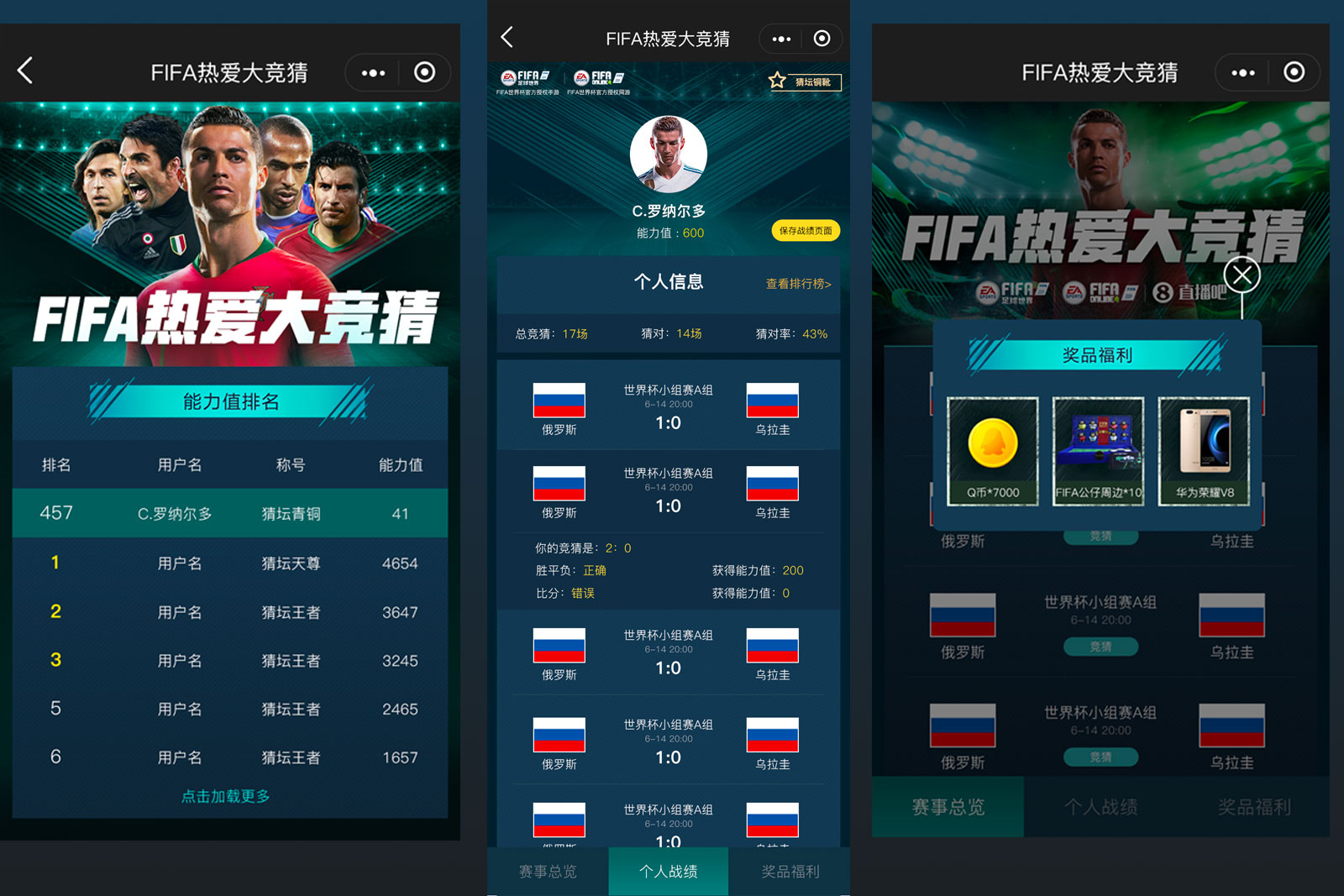 FIFA热爱大竞猜,世界杯主题的比赛竞猜项目.